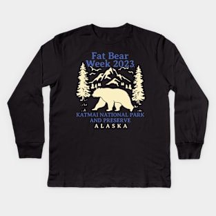 Fat Bear Week 2023 Kids Long Sleeve T-Shirt